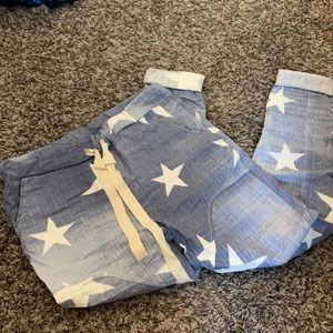 NWTVenti 6 Skye all over star strip crinkle jogger